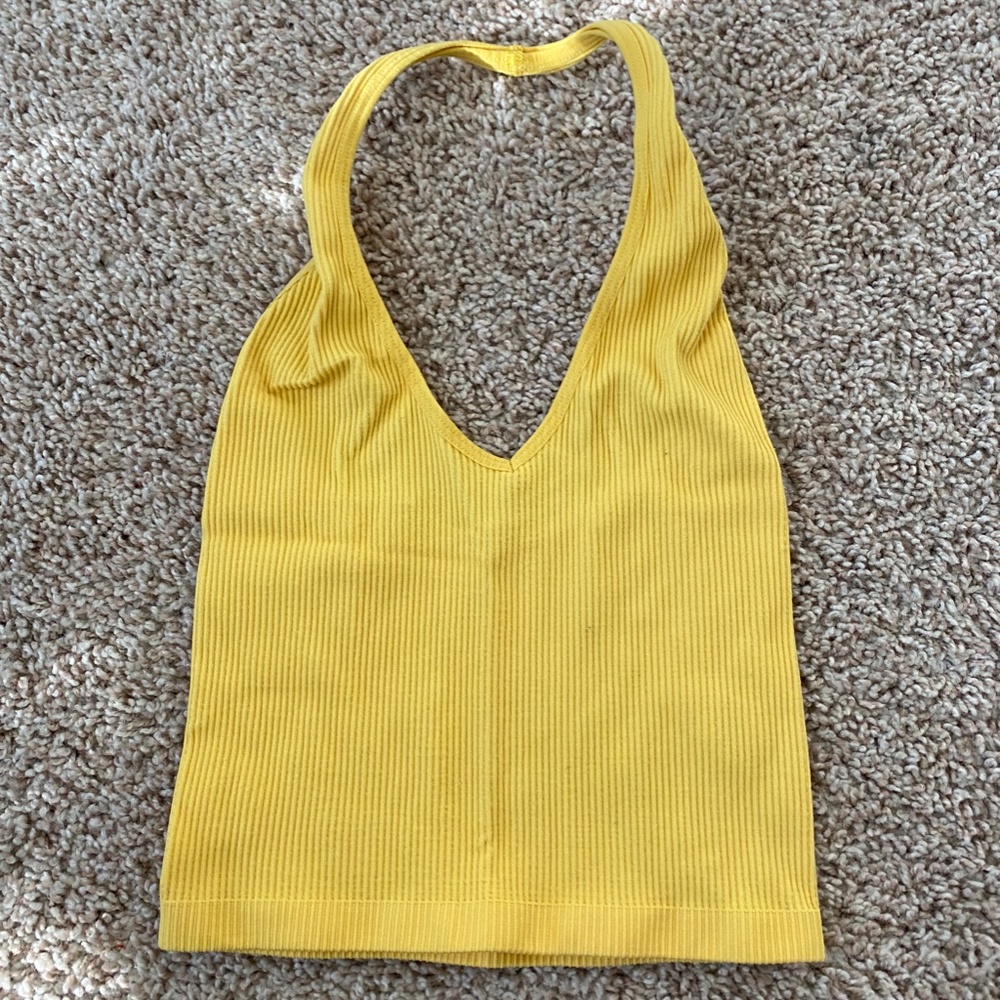 Out from Under Yellow Halter Top - Size Small